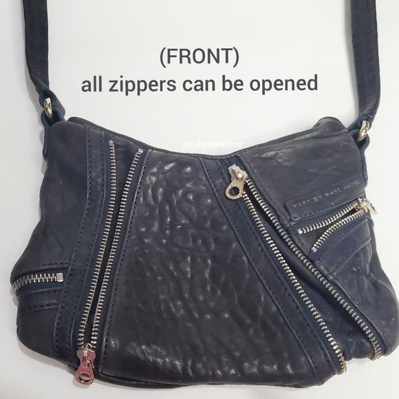 MARC BY MARC JACOBS Flash Kelsey Cross Body (Small) Lamb Leather in Ink Black - Picture 4 of 9